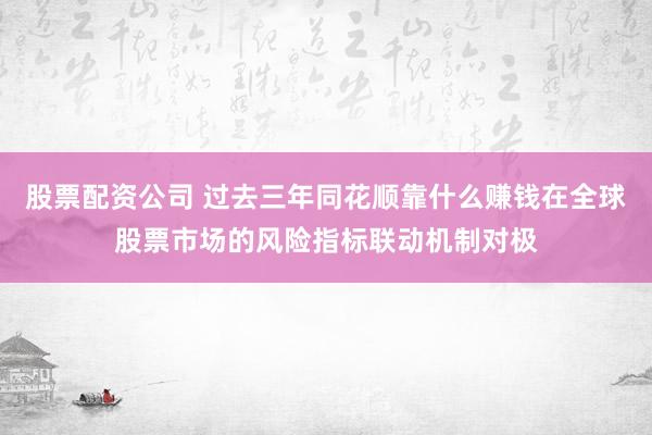 股票配资公司 过去三年同花顺靠什么赚钱在全球股票市场的风险指标联动机制对极