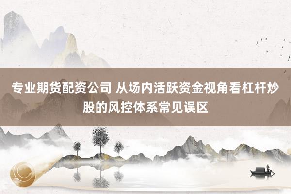 专业期货配资公司 从场内活跃资金视角看杠杆炒股的风控体系常见误区